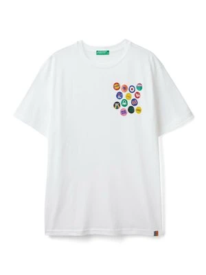 T-shirt z nadrukiem United Colors of Benetton