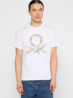 Zdjęcie produktu T-shirt z nadrukiem United Colors Of Benetton biały