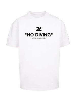 T-shirt z nadrukiem Mister Tee biały