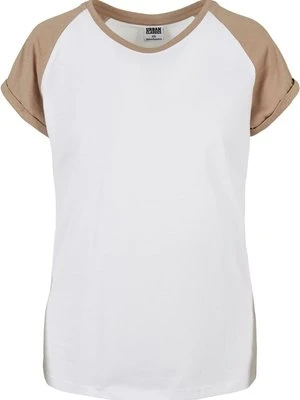 T-shirt z nadrukiem Urban Classics taupe