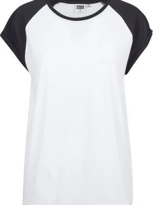 T-shirt z nadrukiem Urban Classics biały