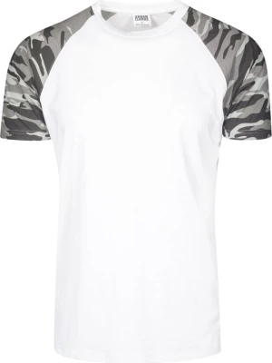 T-shirt z nadrukiem Urban Classics biały