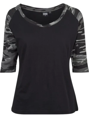 T-shirt z nadrukiem Urban Classics czarny