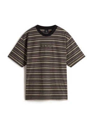 T-shirt z nadrukiem Vans brązowy