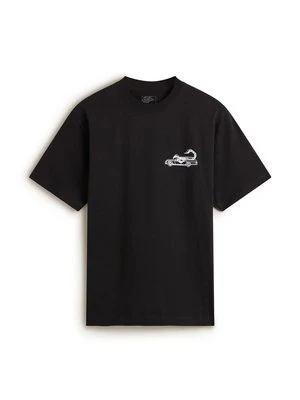 T-shirt z nadrukiem Vans czarny