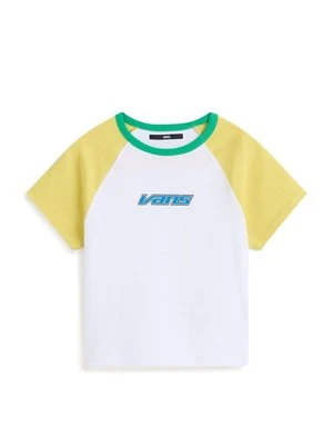 T-shirt z nadrukiem Vans żółty