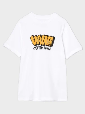 T-shirt z nadrukiem Vans biały