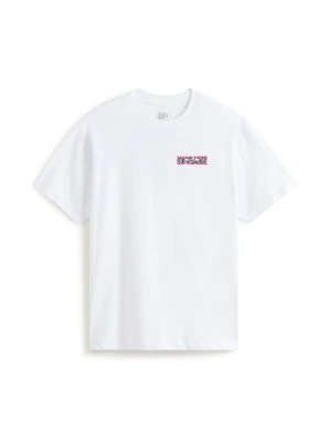 T-shirt z nadrukiem Vans biały