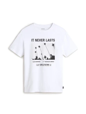 T-shirt z nadrukiem Vans biały
