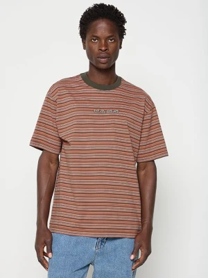 T-shirt z nadrukiem Vans brąz