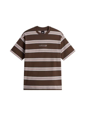 T-shirt z nadrukiem Vans brązowy