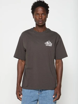 T-shirt z nadrukiem Vans ciemnoszary