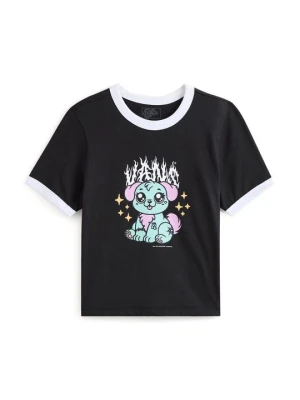 T-shirt z nadrukiem Vans czarny