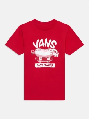 T-shirt z nadrukiem Vans czerwony