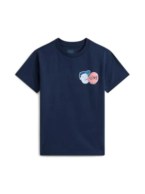 T-shirt z nadrukiem Vans granatowy