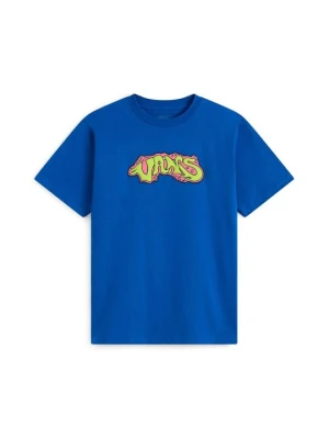 T-shirt z nadrukiem Vans granatowy