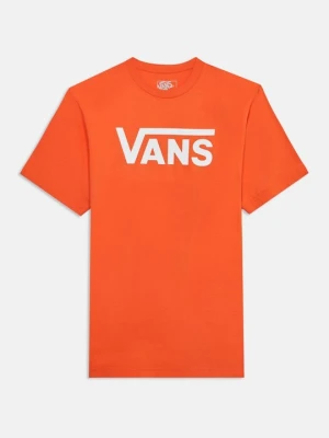 T-shirt z nadrukiem Vans pomarańczowy