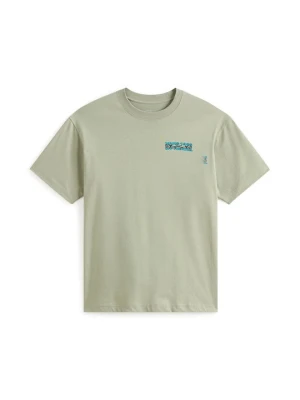 T-shirt z nadrukiem Vans zielony