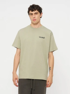 T-shirt z nadrukiem Vans zielony