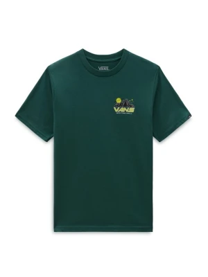T-shirt z nadrukiem Vans zielony