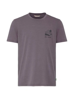 T-shirt z nadrukiem Vaude mauve