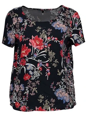 T-shirt z nadrukiem Vero Moda granatowy