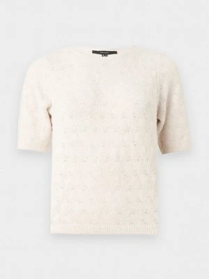 T-shirt z nadrukiem Vero Moda beżowy