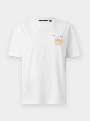 T-shirt z nadrukiem Vero Moda biały