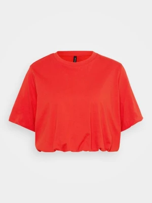 T-shirt z nadrukiem Vero Moda czerwony