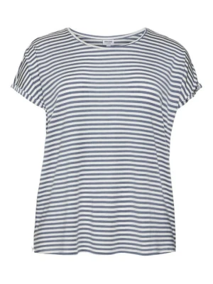 T-shirt z nadrukiem Vero Moda niebieski