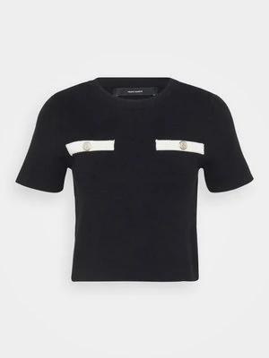 T-shirt z nadrukiem Vero Moda czarny