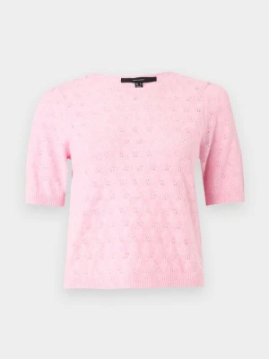 T-shirt z nadrukiem Vero Moda różowy