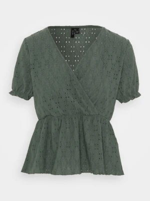 T-shirt z nadrukiem Vero Moda zielony