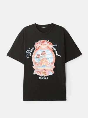T-shirt z nadrukiem Versace