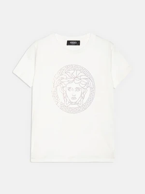 T-shirt z nadrukiem Versace biały