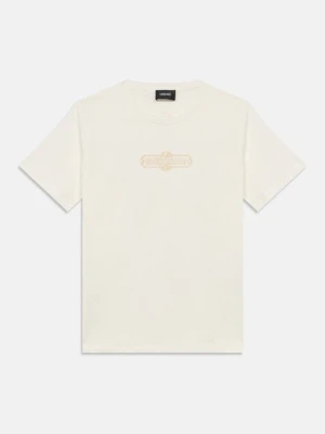 T-shirt z nadrukiem Versace biały