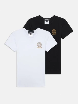 T-shirt z nadrukiem Versace biały