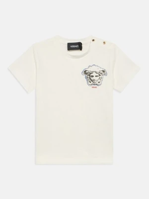 T-shirt z nadrukiem Versace biały