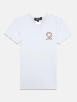 T-shirt z nadrukiem Versace biały