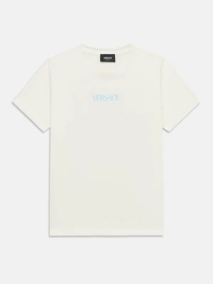 T-shirt z nadrukiem Versace biały