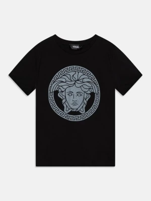 T-shirt z nadrukiem Versace czarny