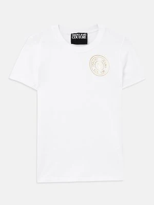 T-shirt z nadrukiem Versace Jeans Couture biały