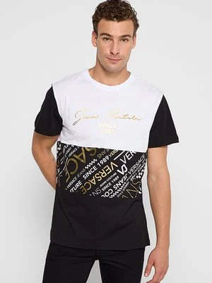 Zdjęcie produktu T-shirt z nadrukiem Versace Jeans Couture antracytowy melanż