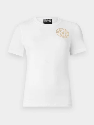 T-shirt z nadrukiem Versace Jeans Couture biały
