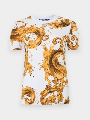 T-shirt z nadrukiem Versace Jeans Couture biały