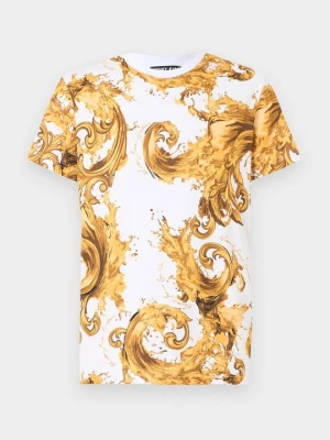 T-shirt z nadrukiem Versace Jeans Couture biały