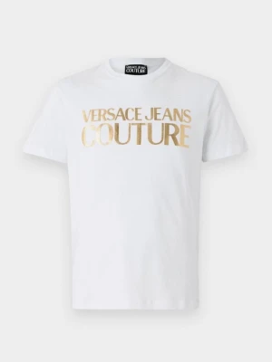 T-shirt z nadrukiem Versace Jeans Couture biały