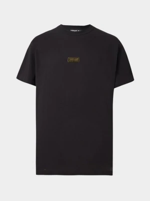 T-shirt z nadrukiem Versace Jeans Couture czarny