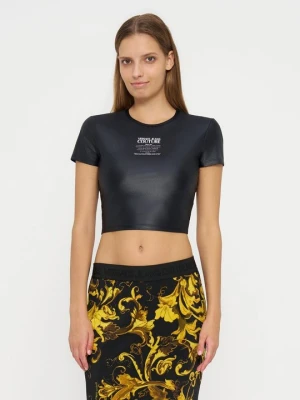 T-shirt z nadrukiem Versace Jeans Couture czarny
