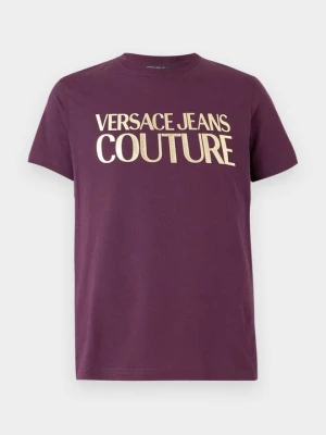 T-shirt z nadrukiem Versace Jeans Couture w kolorze złota